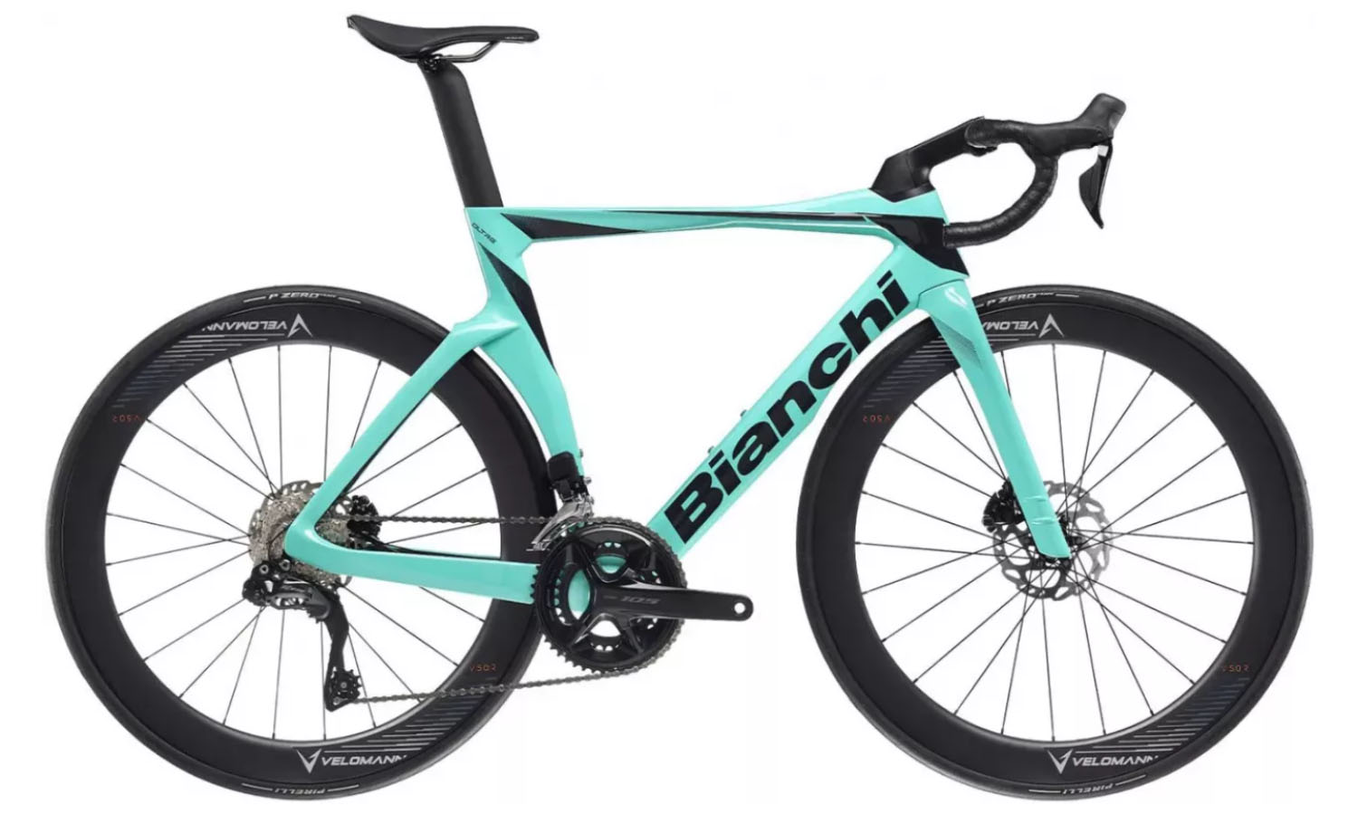 Фотографія Велосипед BIANCHI Road Oltre Comp 105 Di2 12sp CK16/Graphite Glossy 57